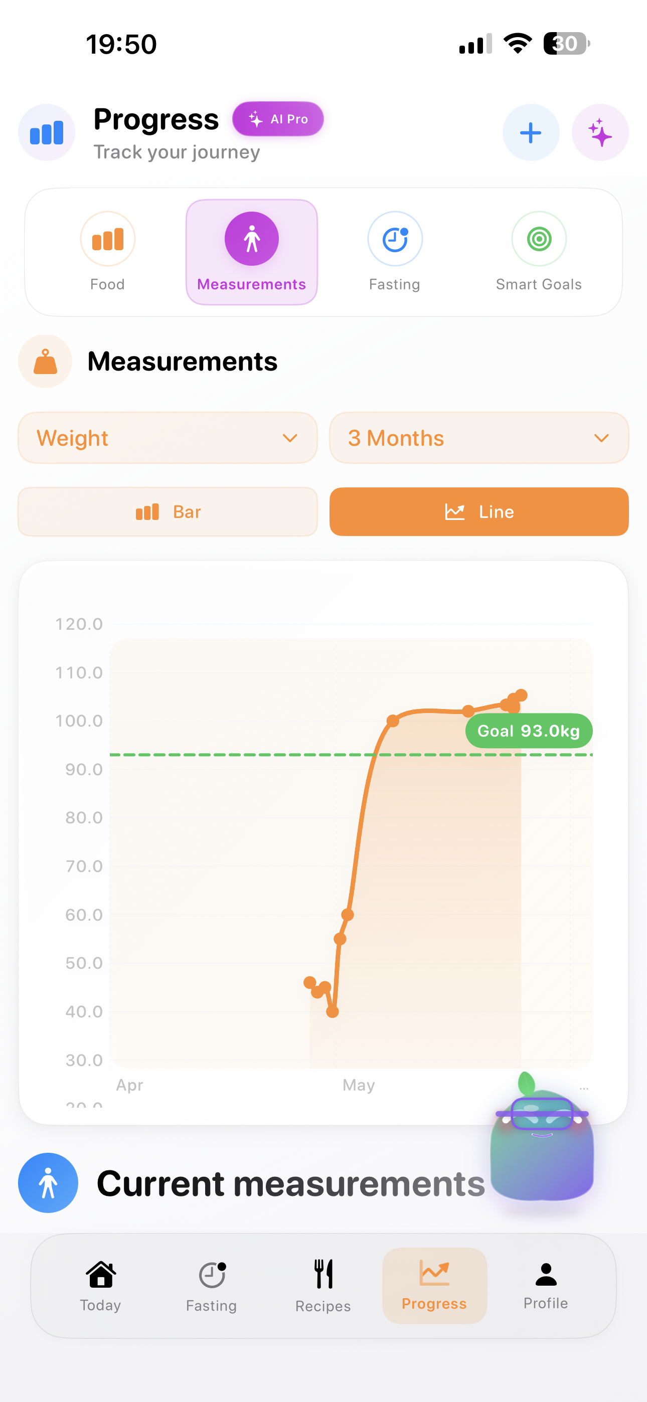 Weight tracking